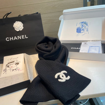 CHANEL 26S SCARF 170 IN CASHMERE 509089