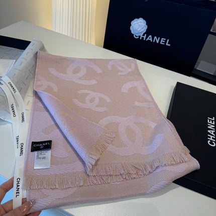 CHANEL 26S SCARF 185 IN WOOL 510945