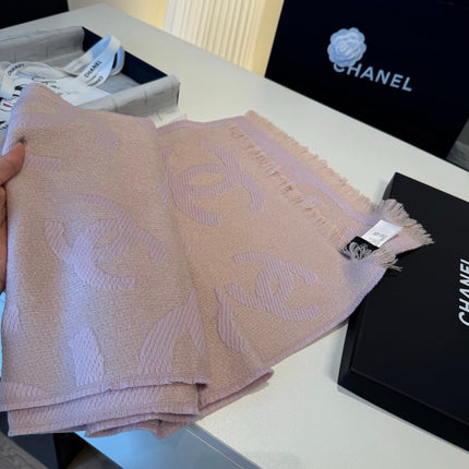 CHANEL 26S SCARF 185 IN WOOL 510945
