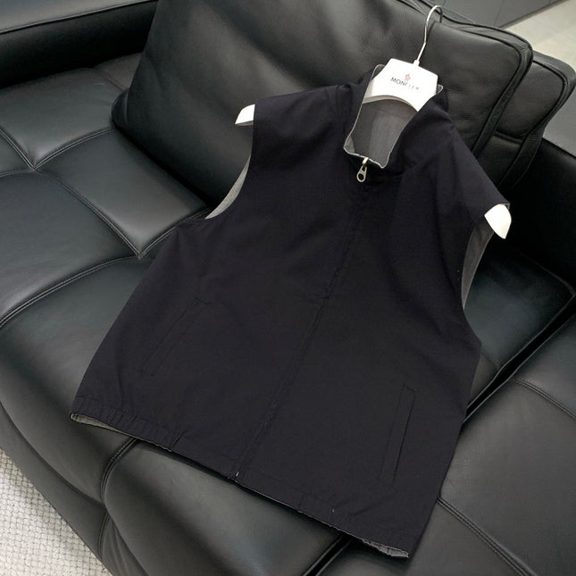 LORO PIANA 26S REVERSIBLE ZIP UP VEST 740