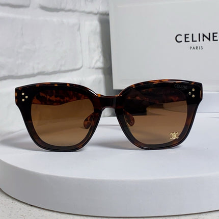 CELINE 26S SQUARE FRAME IN TORTOISESHELL ACETATE 496508