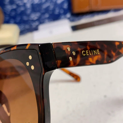 CELINE 26S SQUARE FRAME IN TORTOISESHELL ACETATE 496508