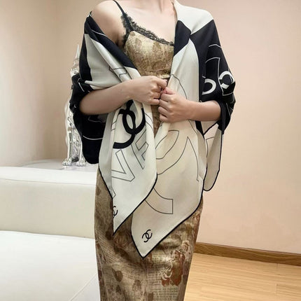 CHANEL 26S SCARF 135 IN SILK 309414