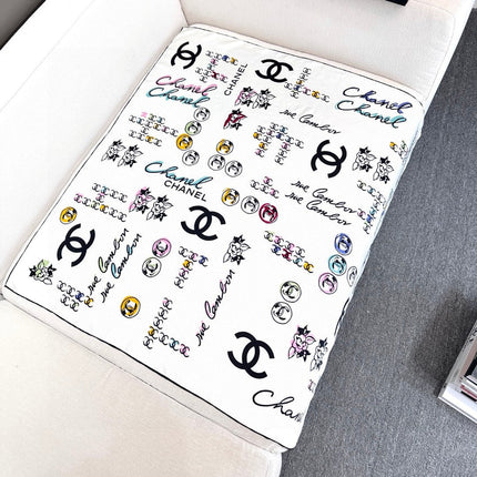 CHANEL 26S SCARF 90 IN SILK 500135