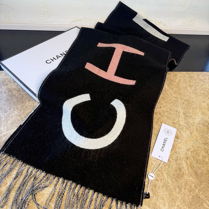 CHANEL 26S SCARF 200 IN CASHMERE 509076