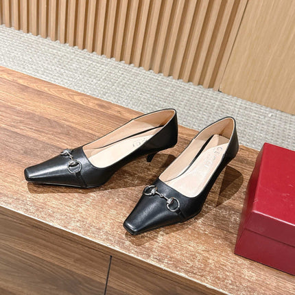 GUCCI 26S VITTORIA PUMPS 60 MM IN BLACK LAMBSKIN