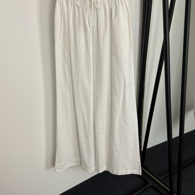 LORO PIANA 26S SLEEVELESS VEST AND WIDE LEG PANTS SET 804