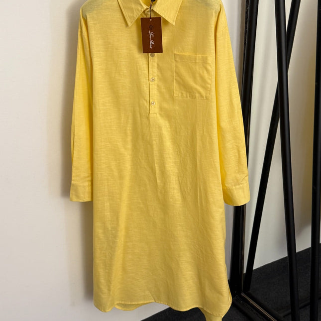 LORO PIANA 26S LONG SLEEVE SHIRT DRESS 810